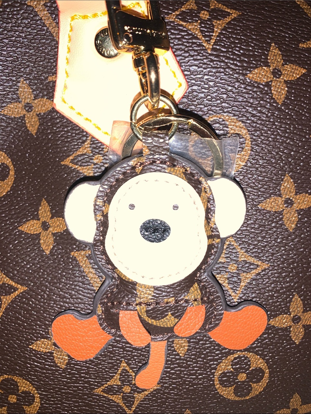Fashion inspired Monkey bag charm keychain